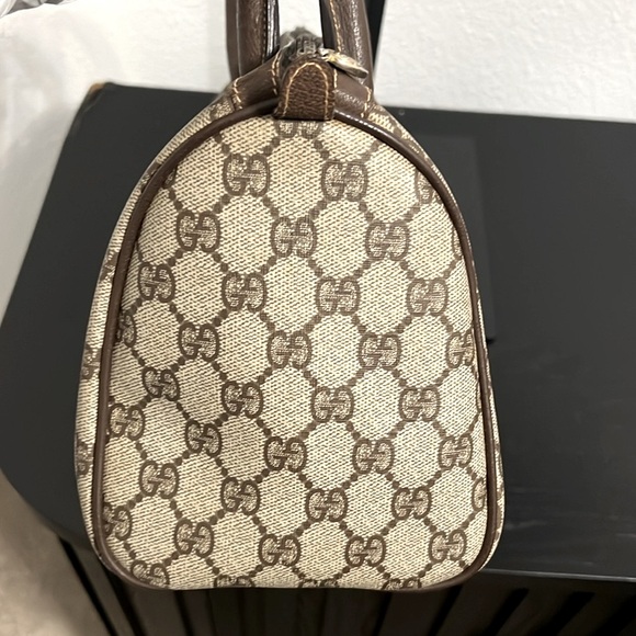 GUCCI SHERRY-  Line Monogram Boston Bag in Good Used Condition - Picture 10 of 11